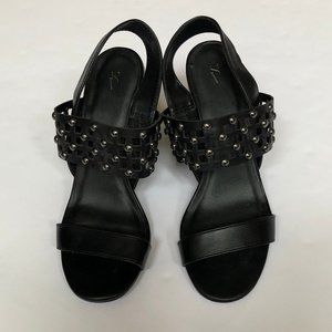 COPY - Simply Vera Vera Wang  Black Studded Sandal 10